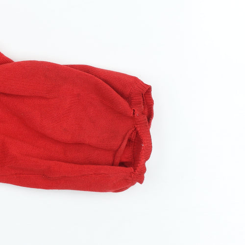 Gerard Women’s Red Knit Open Cardigan L Lightweight Viscose Blend