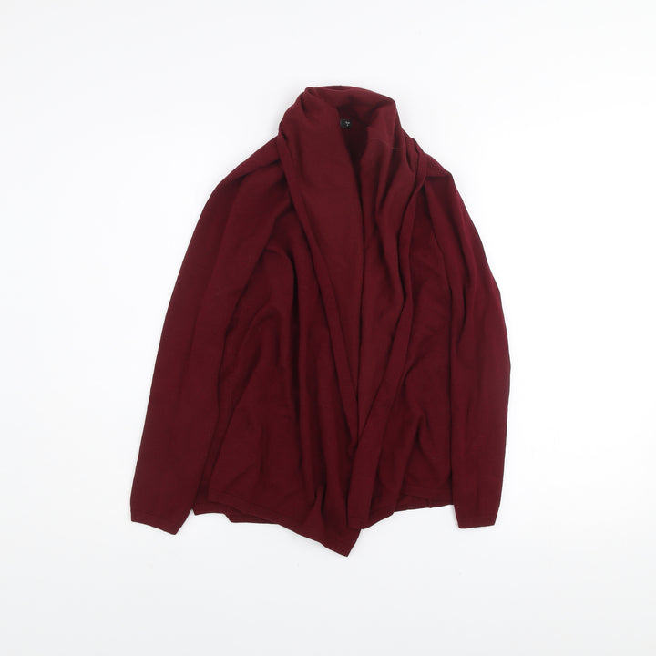 Dunnes Women's Red Long Sleeve Open Front Cardigan Size S