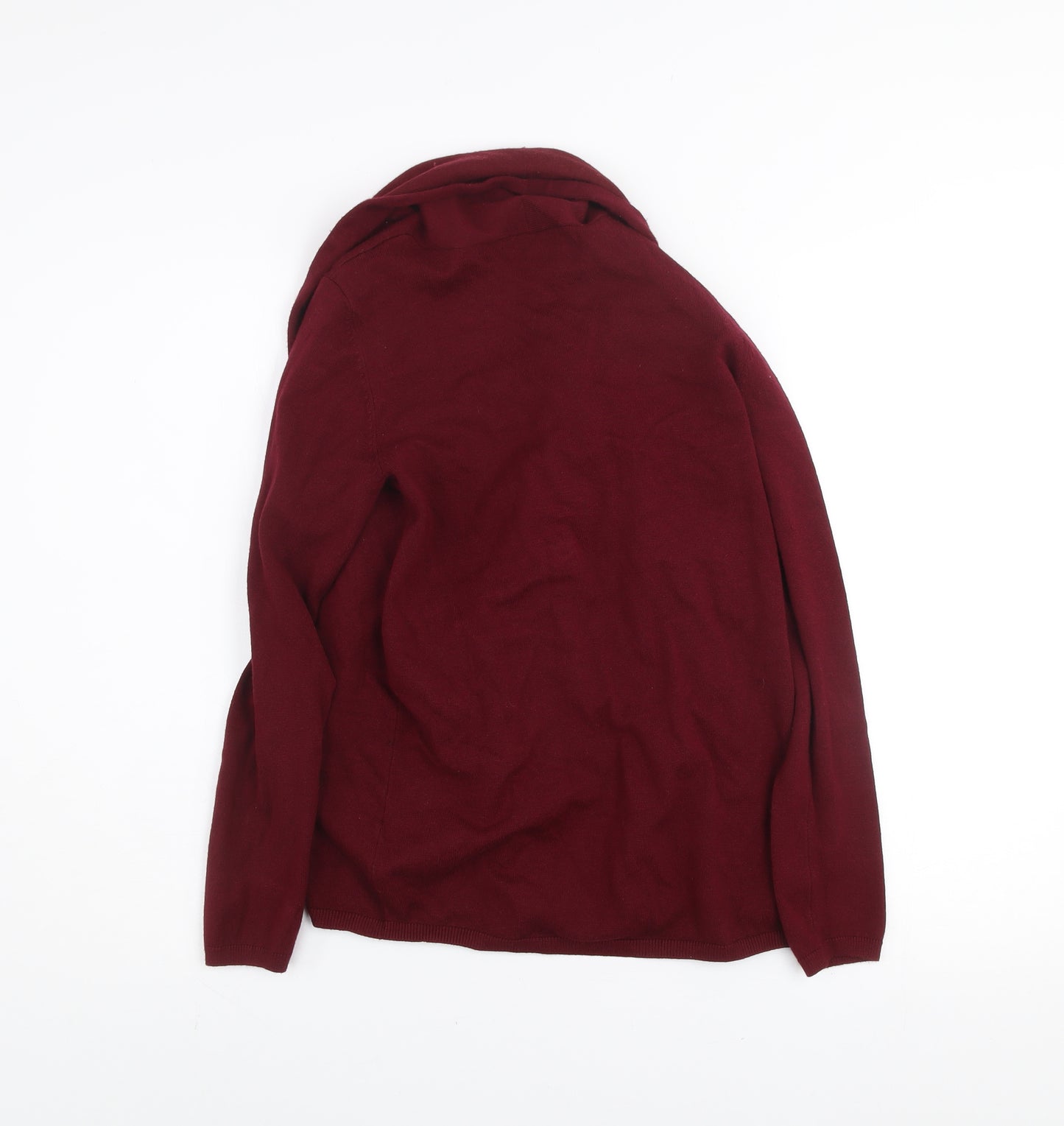 Dunnes Women's Red Long Sleeve Open Front Cardigan Size S