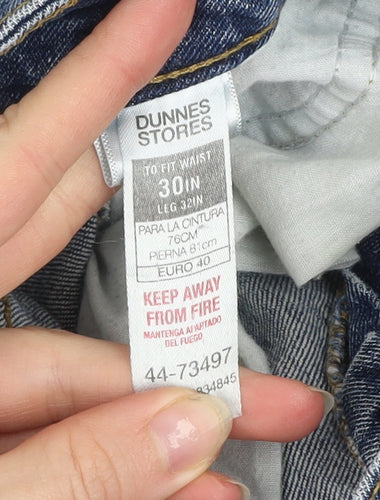 Dunnes Stores Men's Blue Slim Fit Straight Leg Denim Jeans 30W 32L