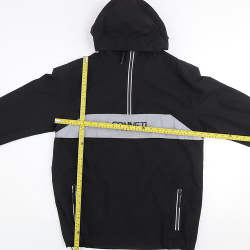 Sonneti Boys Black Hooded Windbreaker Jacket Age 13-14 Years