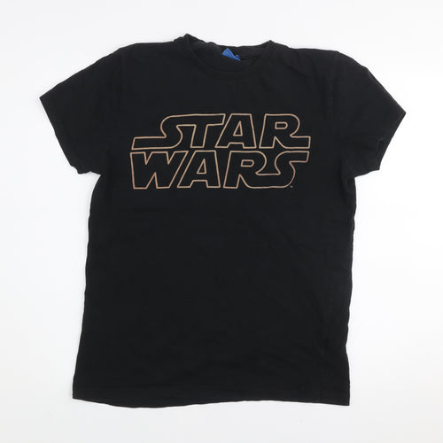 Star Wars Men's Black Medium Graphic Print Short Sleeve T-Shirt