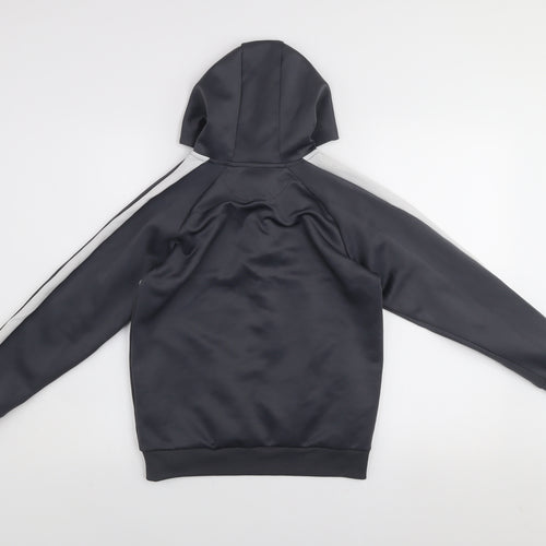McKenzie Boys Grey Colourblock 1/4 Zip Pullover Hoodie 12-13 Years