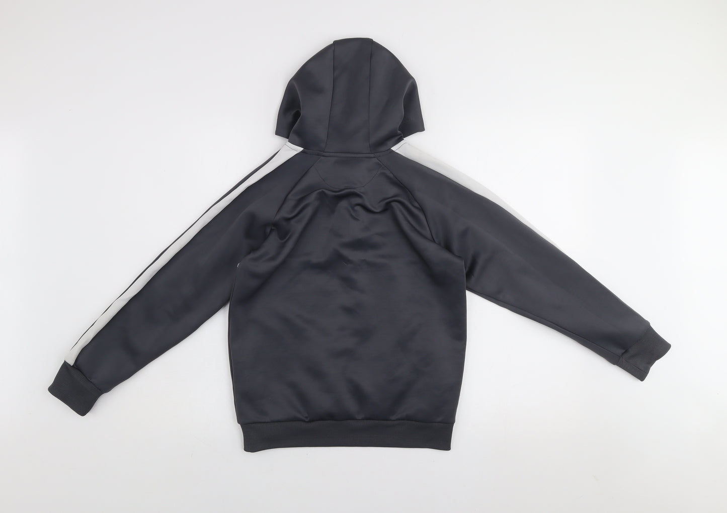 McKenzie Boys Grey Colourblock 1/4 Zip Pullover Hoodie 12-13 Years