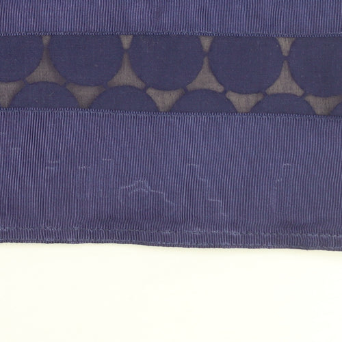 Oasis Women Blue Geometric Shift Dress Size 14 Sleeveless Knee Length