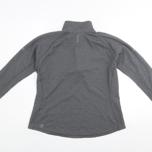 Puma Women's Grey 1/4 Zip Pullover Sweatshirt XL Activewear
