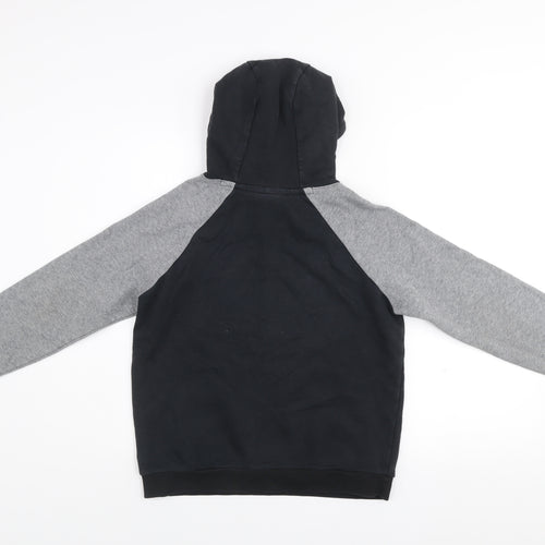 Nike Boys Black & Grey Hoodie 12-13 Years Pullover Sweatshirt