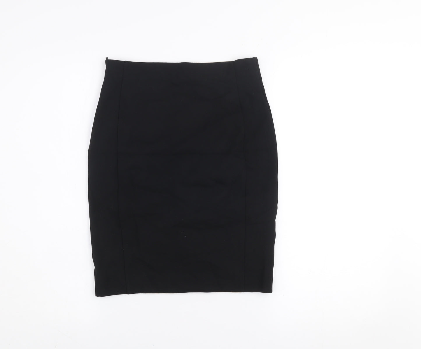 Part Two Women’s Black Geometric Knit Stretch Pencil Skirt XS