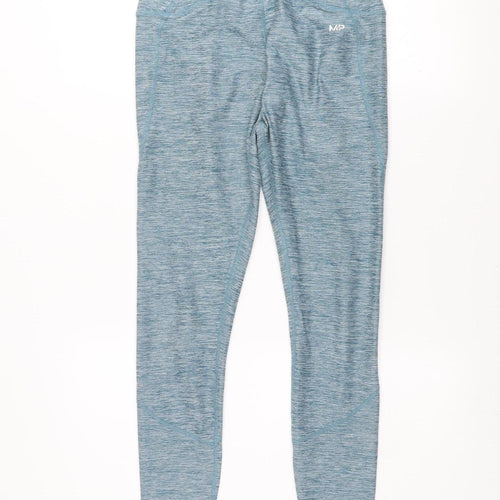 MP Womens Blue Seamless Gym Leggings Size S Slim Fit Activewear