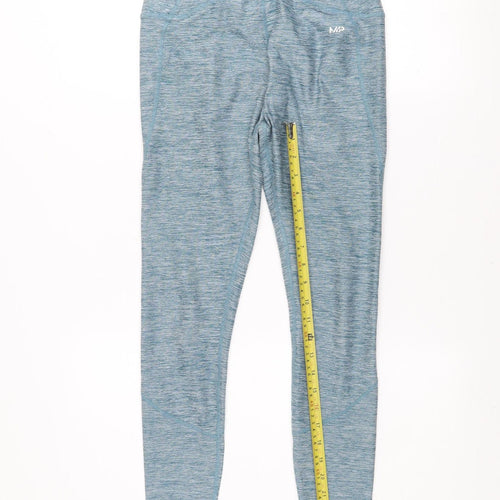 MP Womens Blue Seamless Gym Leggings Size S Slim Fit Activewear