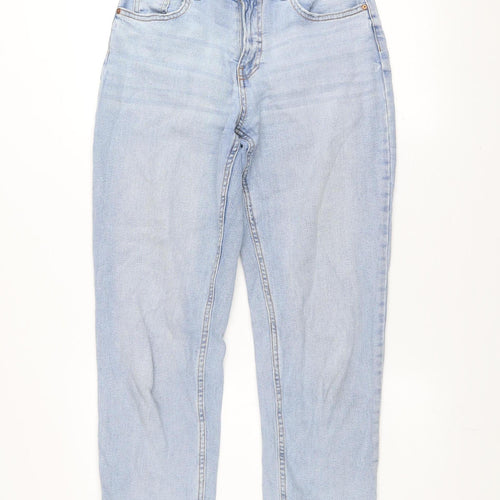 Dunnes Women's Blue Boyfriend Jeans Size 8 Relaxed Fit Denim