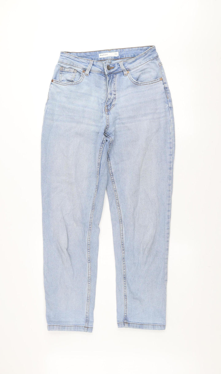 Dunnes Women's Blue Boyfriend Jeans Size 8 Relaxed Fit Denim