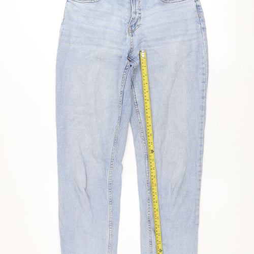 Dunnes Women's Blue Boyfriend Jeans Size 8 Relaxed Fit Denim