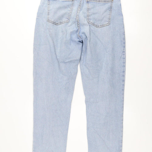 Dunnes Women's Blue Boyfriend Jeans Size 8 Relaxed Fit Denim