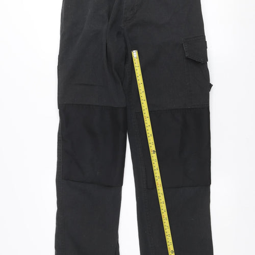 Dunlop Safety Men's Black Cargo Workwear Trousers W30 L32