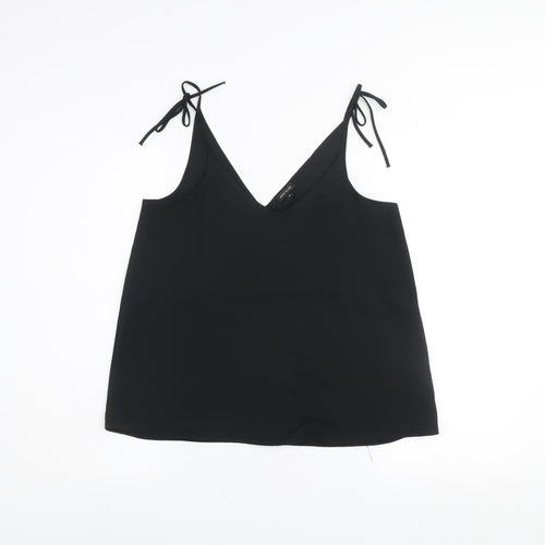 River Island Women’s Black V-Neck Camisole Tank Top Size 10
