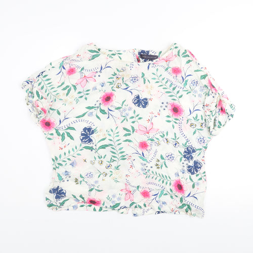 Marks and Spencer Women’s Multicoloured Floral Viscose Tunic Blouse UK 14