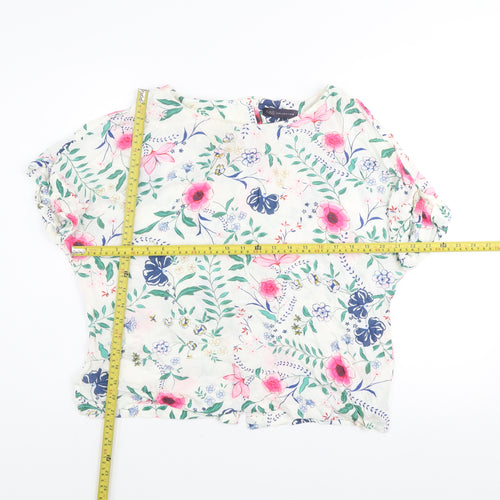 Marks and Spencer Women’s Multicoloured Floral Viscose Tunic Blouse UK 14