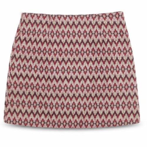 New Look Women’s Multicoloured Geometric Short Tweed Skirt Size 10