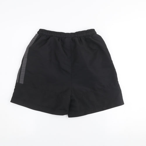 Lonsdale Boys Black Athletic Sports Shorts 13 Years Polyester Quick Dry