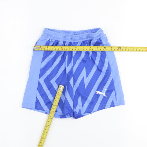 Puma Boys Blue Athletic Shorts Size 12 Years Lightweight DryCell