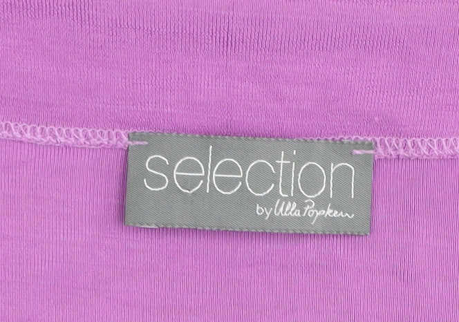 Ulla Popken Women Purple Plus Size 28/30 Sleeveless Tank Dress