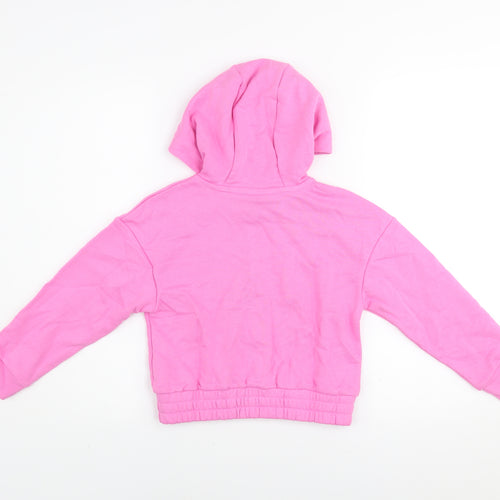 Barbie Girls Pink Full Zip Hoodie 7-8 Years Hooded Sweatshirt