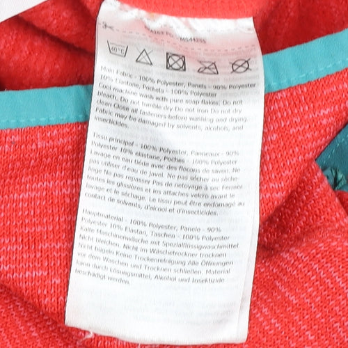 Regatta Boys Red Softshell Hooded Jacket 9-10 Years Lightweight Outdoor Zip Coat