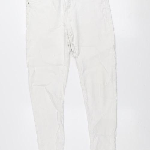Denim Co. Women White Size 16 Skinny Stretch Jeans