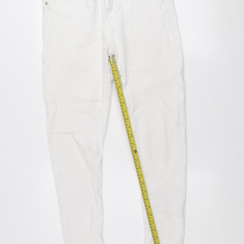 Denim Co. Women White Size 16 Skinny Stretch Jeans