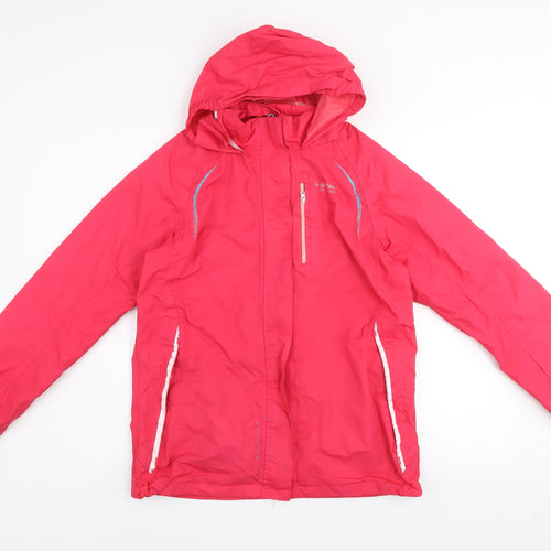 Regatta Womens Pink Waterproof Hooded Rain Jacket Size 10
