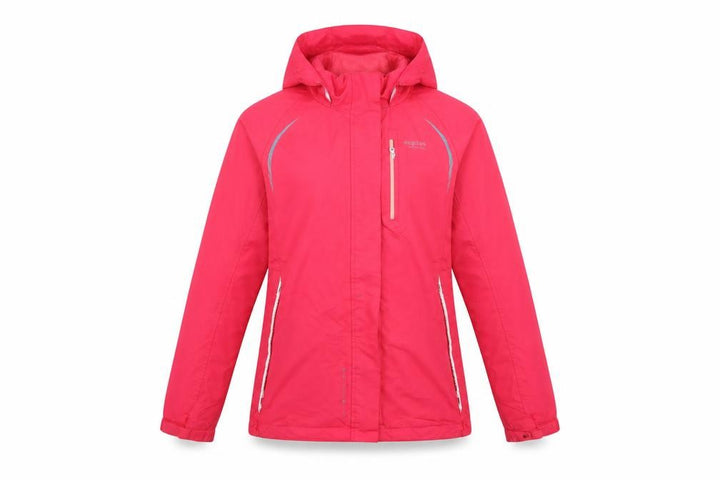 Regatta Womens Pink Waterproof Hooded Rain Jacket Size 10