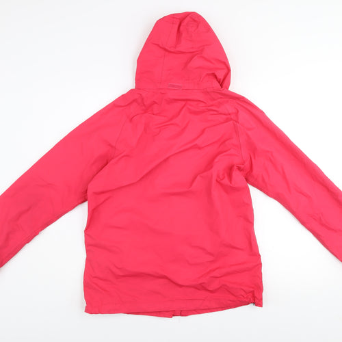 Regatta Womens Pink Waterproof Hooded Rain Jacket Size 10