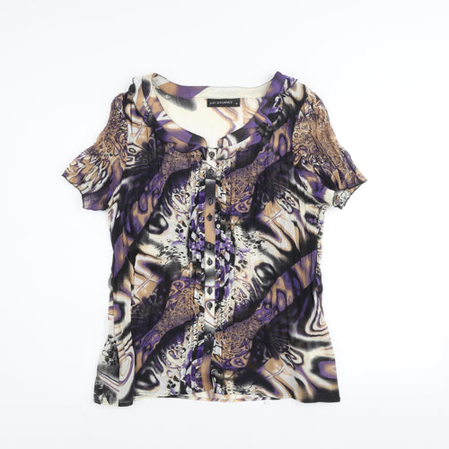 Just Elegance Women's Multicoloured Size 16 Tunic Blouse