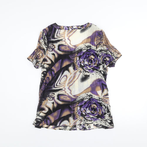 Just Elegance Women's Multicoloured Size 16 Tunic Blouse