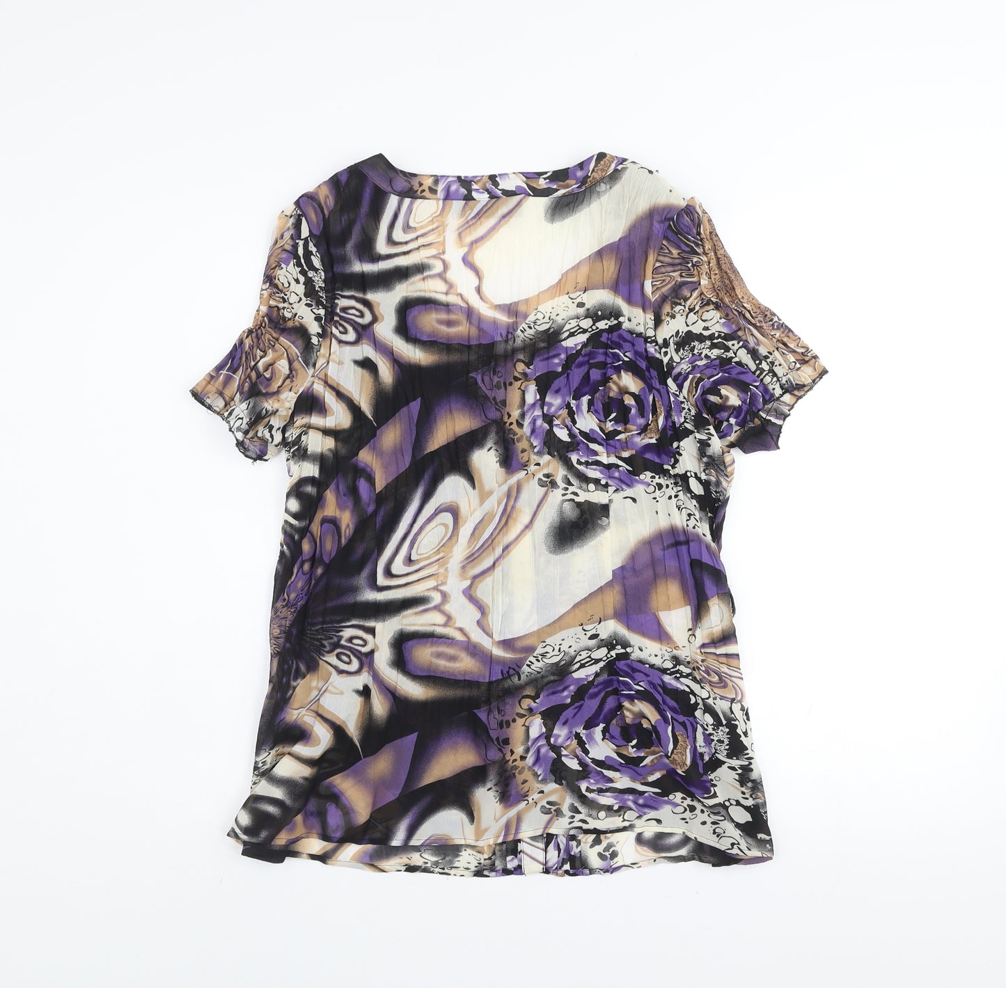 Just Elegance Women's Multicoloured Size 16 Tunic Blouse