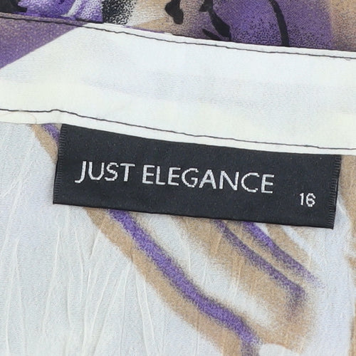 Just Elegance Women's Multicoloured Size 16 Tunic Blouse