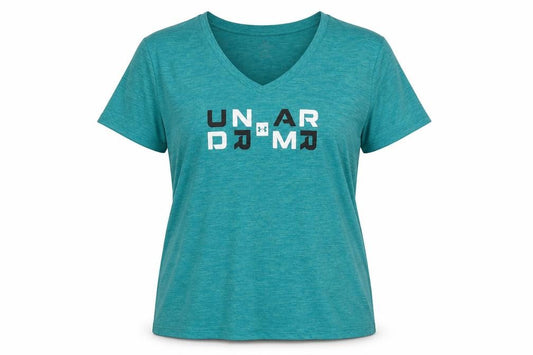 Under Armour Men Blue 2XL V-Neck Moisture-Wicking Active T-Shirt