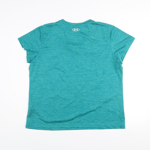 Under Armour Men Blue 2XL V-Neck Moisture-Wicking Active T-Shirt