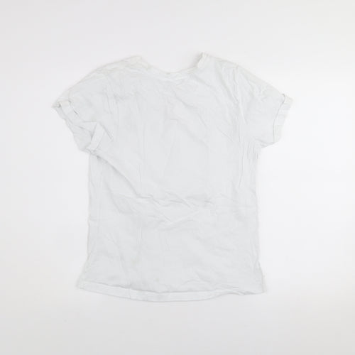 St. Bernard for Dunnes Stores Womens White Floral Inspire T-Shirt Size S
