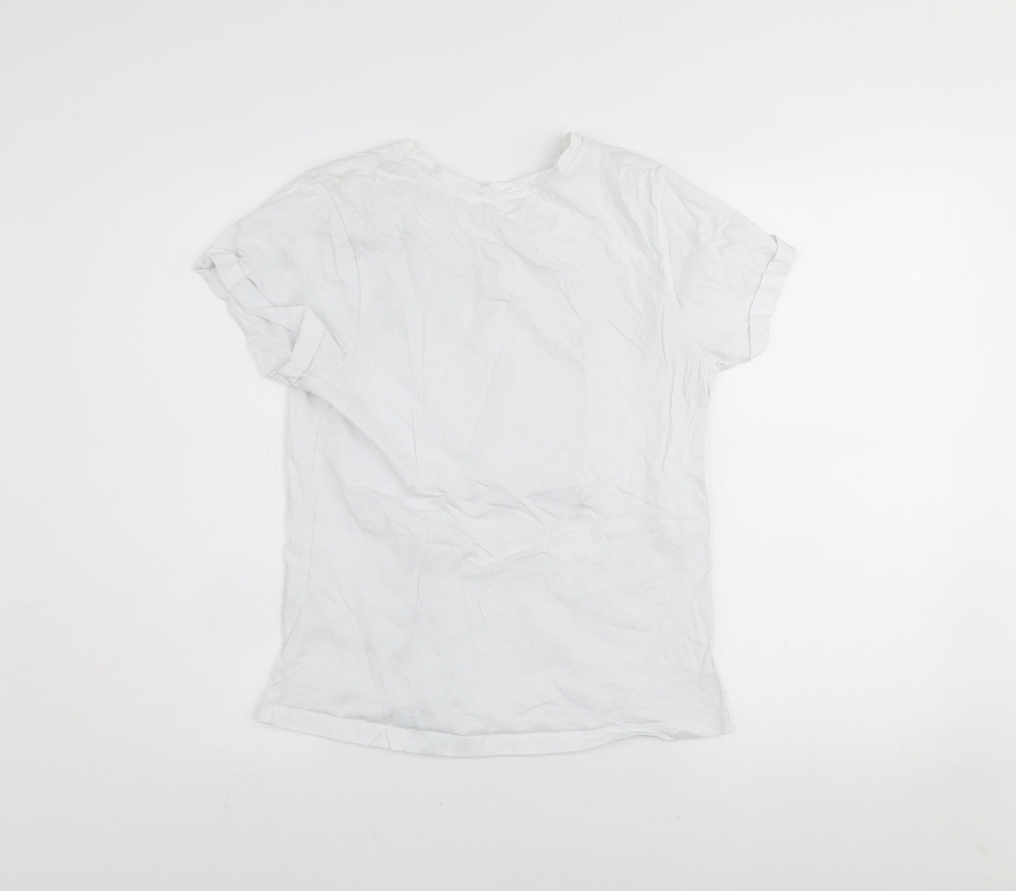 St. Bernard for Dunnes Stores Womens White Floral Inspire T-Shirt Size S