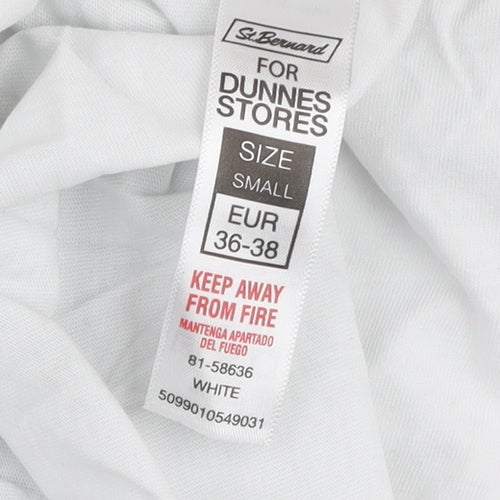 St. Bernard for Dunnes Stores Womens White Floral Inspire T-Shirt Size S