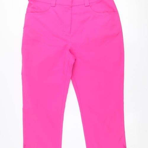 Pádraig Harrington Women’s Pink Capri Trousers Size 12 Polyester