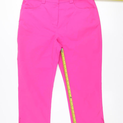 Pádraig Harrington Women’s Pink Capri Trousers Size 12 Polyester