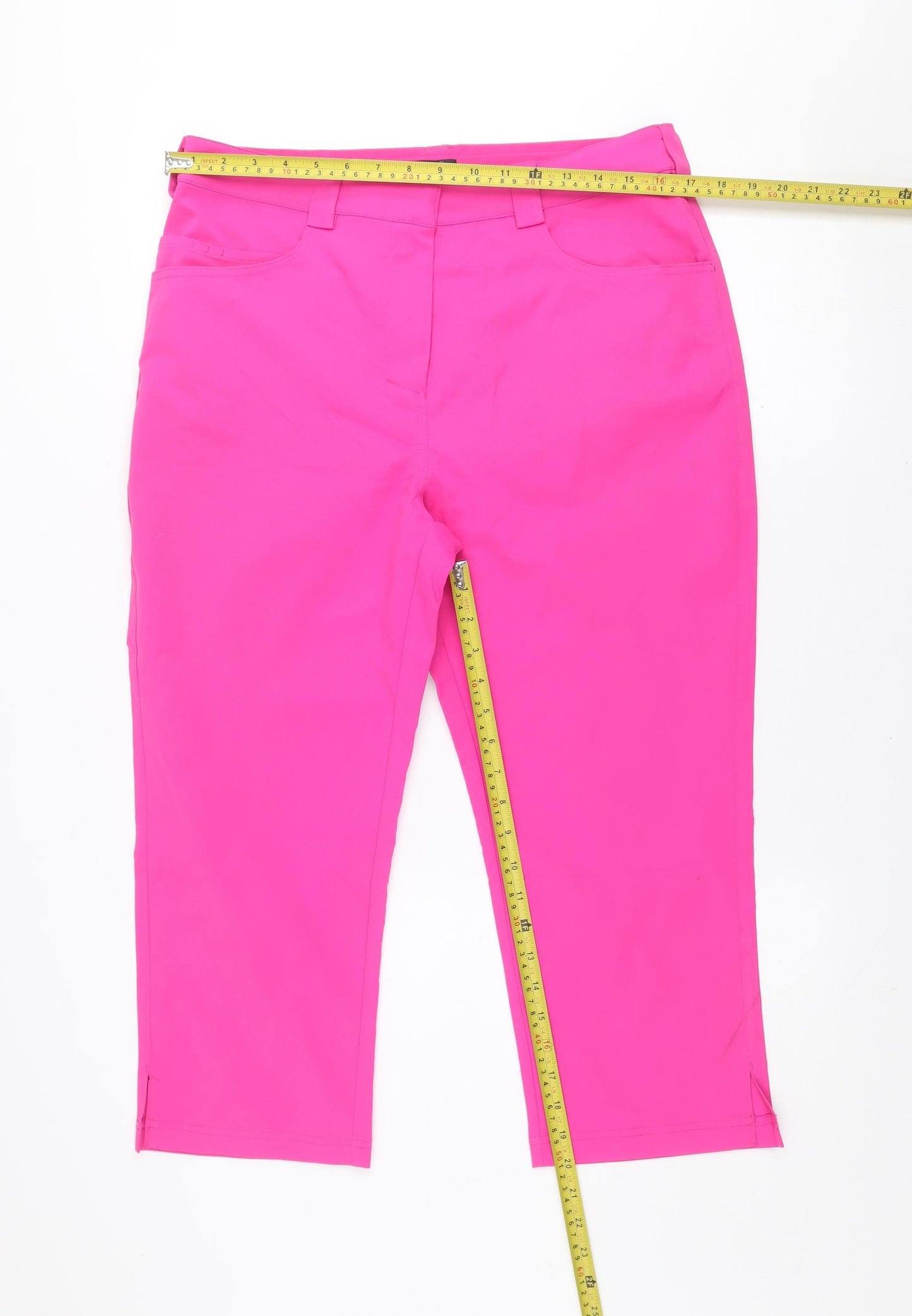 Pádraig Harrington Women’s Pink Capri Trousers Size 12 Polyester