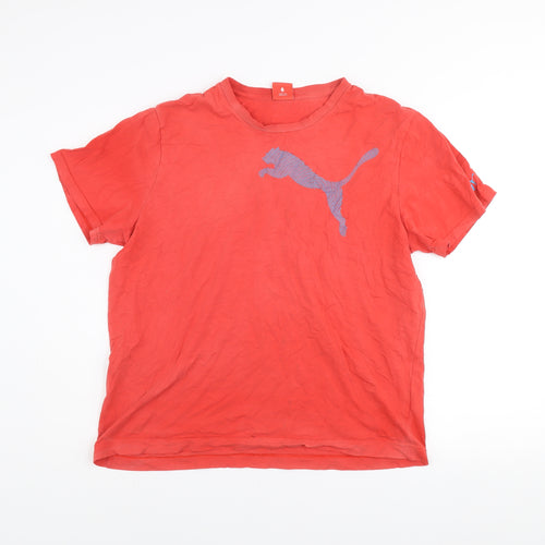 Puma Men's Red XL Crew Neck Short Sleeve Sports T-Shirt