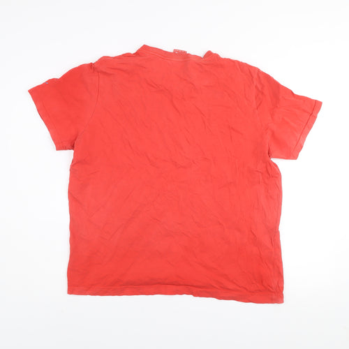 Puma Men's Red XL Crew Neck Short Sleeve Sports T-Shirt