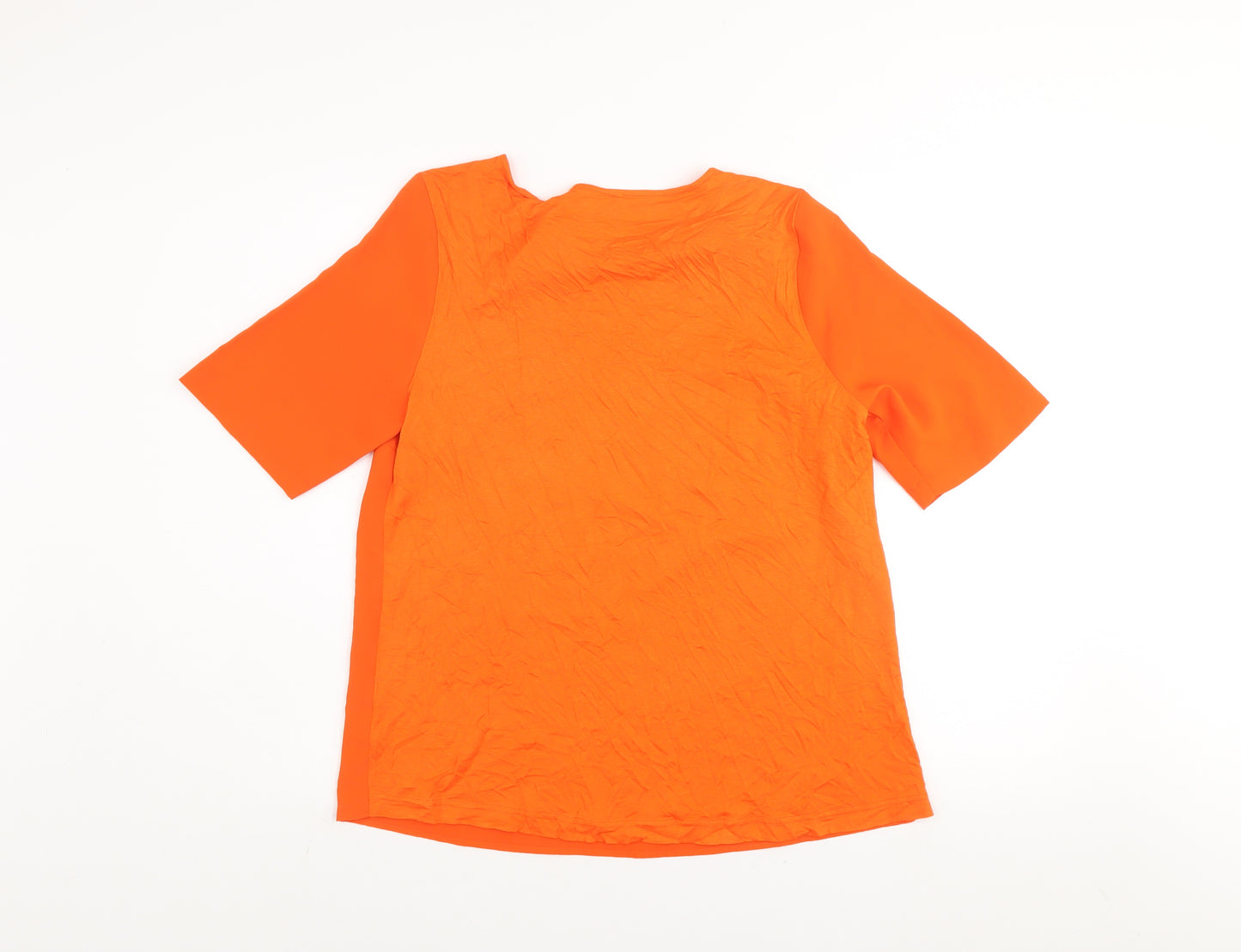 Dunnes Stores Women’s Orange Short Sleeve Blouse Size S