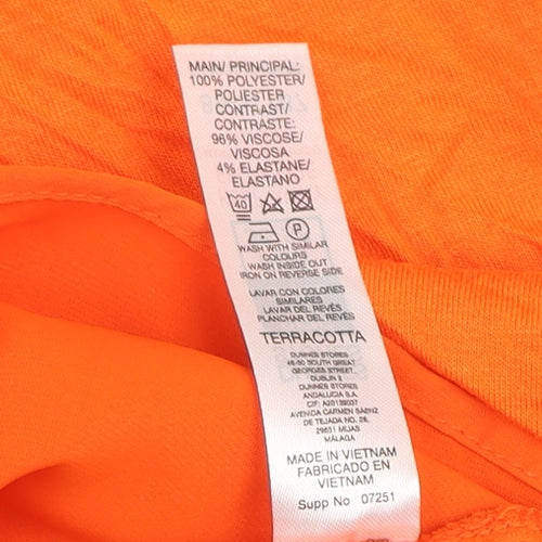 Dunnes Stores Women’s Orange Short Sleeve Blouse Size S