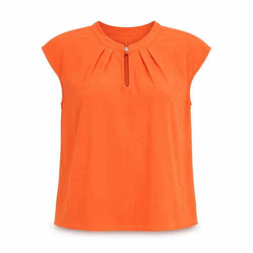 Paul Costelloe Living Studio Womens Orange Size 12 Sleeveless Blouse